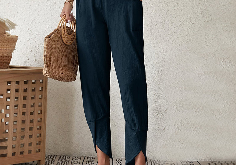 Essari | Split-Hem Trousers